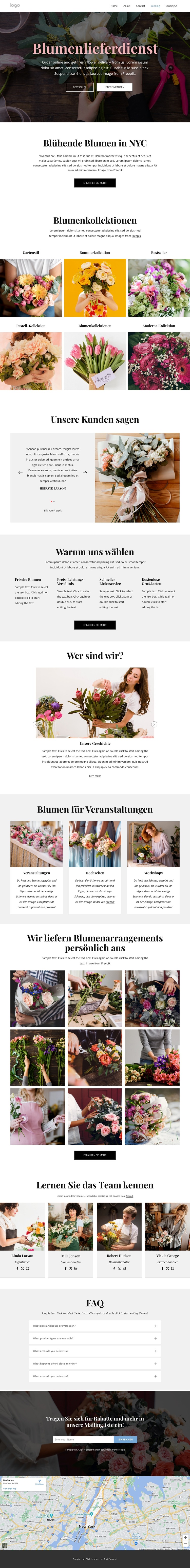 Wir machen das Blumenverschicken zum Vergnügen WordPress-Theme