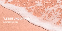 Fantastische Landingpage Für See- Und Wasseraktivitäten