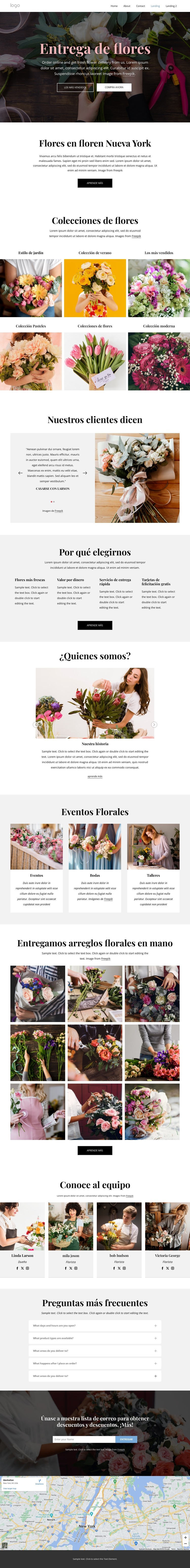 Hacemos que enviar flores sea divertido Plantilla CSS