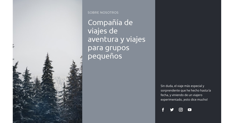 Safaris y expediciones Plantilla HTML