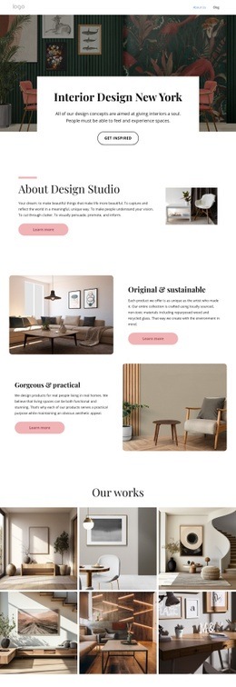 Our Design Philosophy Homepage Design