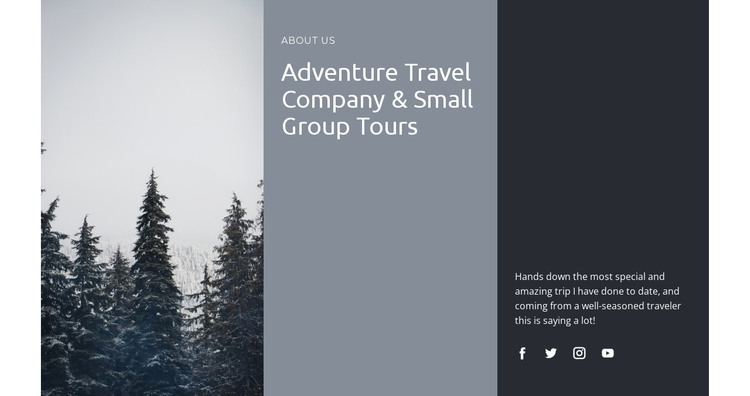 Safaris and expeditions HTML Template