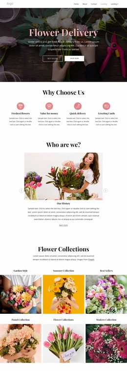 We Make Sending Flowers Fun - HTML Builder