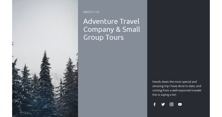 Safaris and expeditions HTML5 Template