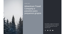 Funcionalidade De Layout Para Safaris E Expedições