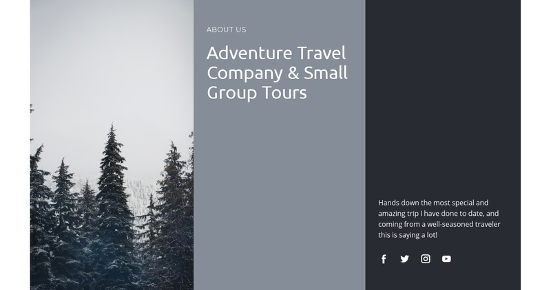 Safaris and expeditions Squarespace Template Alternative