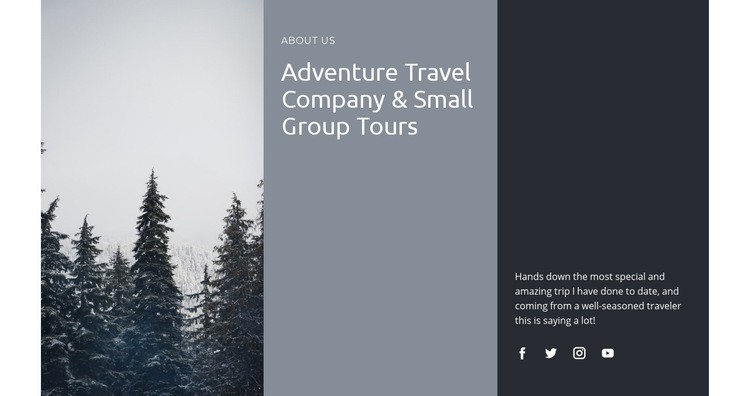 Safaris and expeditions Webflow Template Alternative