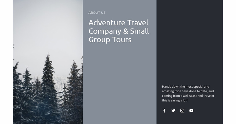 Safaris and expeditions Website Builder Templates