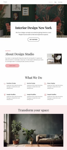 Our Design Philosophy Website Mockup