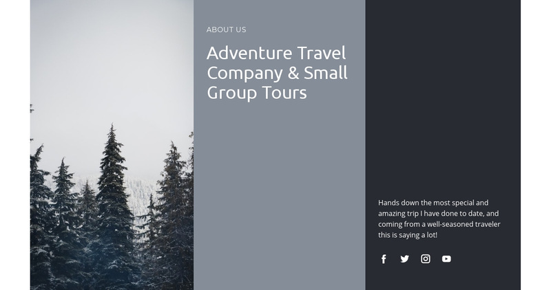 Safaris and expeditions Wix Template Alternative