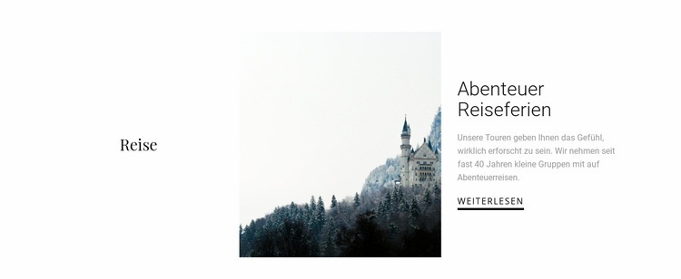 Abenteuerurlaub Website design