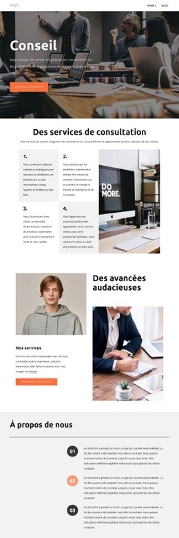 Conseil Aux Entreprises Complet - Superbe Créateur De Site Web