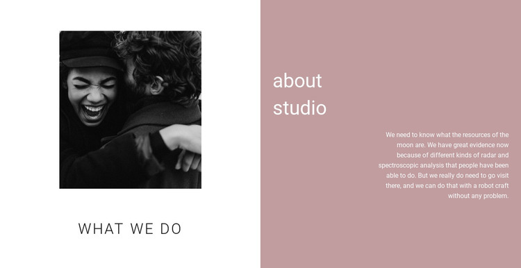 What we do in studio Homepage Design