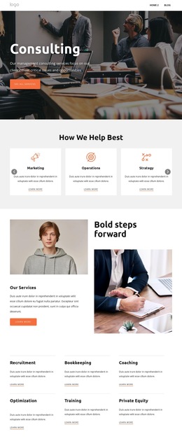 Comprehensive Business Consulting Templates Html5 Responsive Free