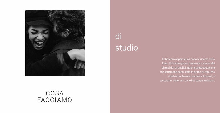 Cosa facciamo in studio Mockup del sito web