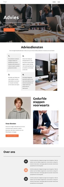 Uitgebreid Zakelijk Advies - Moderne HTML5-Sjabloon