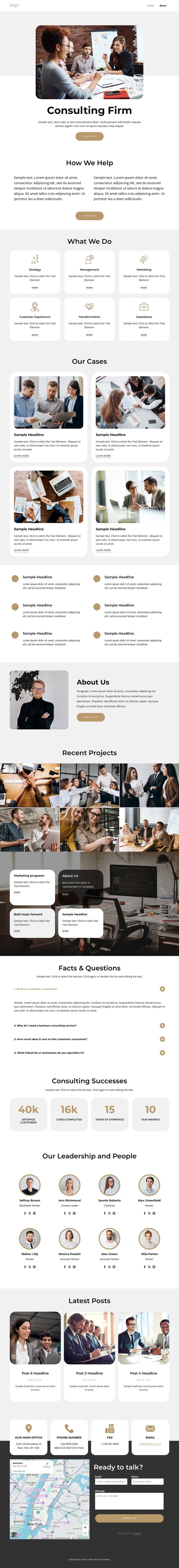 Innovative strategy development Squarespace Template Alternative