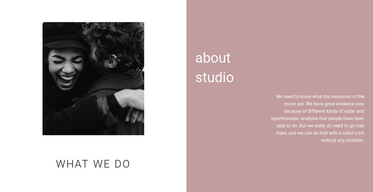What we do in studio Template