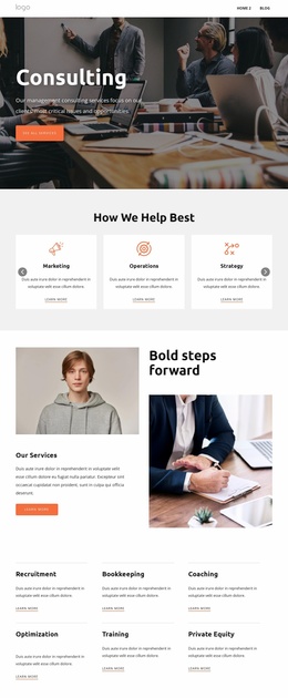 Comprehensive Business Consulting - Website Template Download