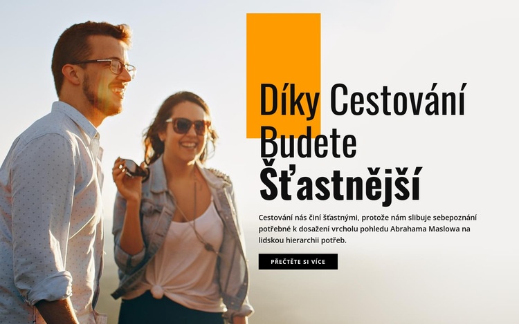 Úžasné destinace pro cestování Šablona webové stránky