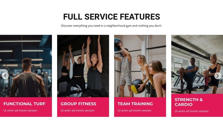 Full service features CSS Template