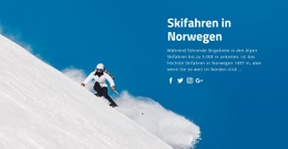 Skifahren In Norwegen - Moderner Website-Builder