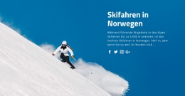 Das Beste Website-Design Für Skifahren In Norwegen