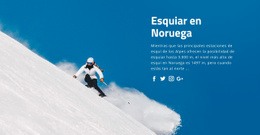 Esquiar En Noruega - HTML Site Builder