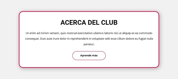 Bloque de texto con borde Plantilla HTML5