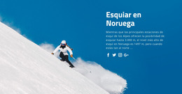 Esquiar En Noruega - Descarga Gratuita De La Plantilla Joomla