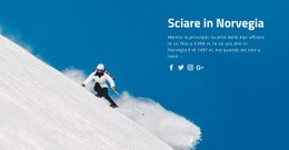 Sciare In Norvegia - Modello HTML5 Pronto Per L'Uso