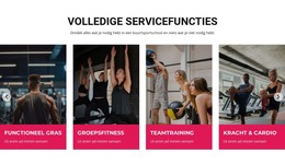 Volledige Servicefuncties - HTML-Paginasjabloon