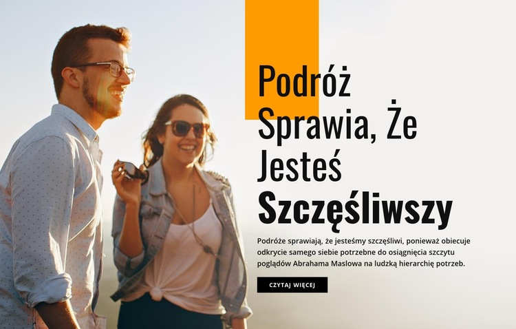 Niesamowite miejsca podróży Szablon HTML5