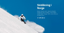 Responsiv HTML För Skidåkning I Norge