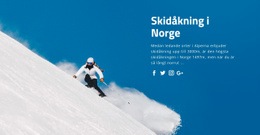 Skidåkning I Norge - Nedladdning Av HTML-Mall
