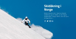 Skidåkning I Norge - Onlinemallar