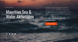 Wasseraktivitäten - Benutzerdefinierte Zielseite