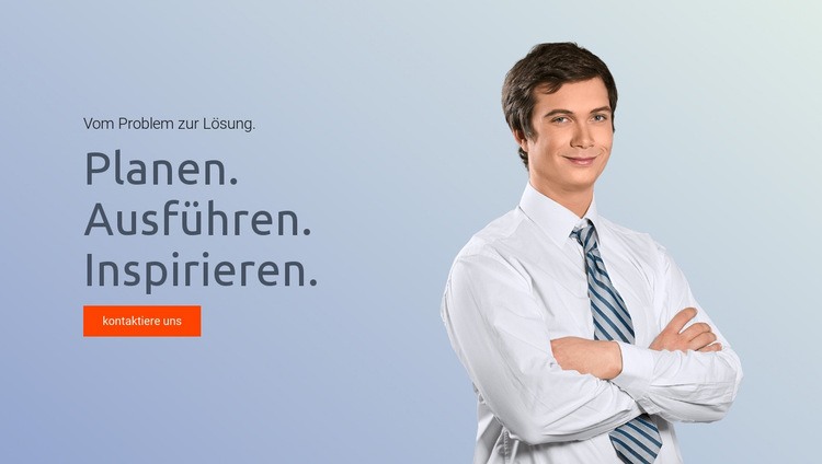 Problemlösung in der Beratung Landing Page