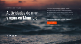 HTML Responsivo Para Actividades Acuáticas