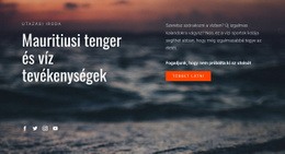 Vízi Tevékenységek – Ingyenes Webhelysablon