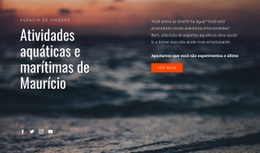 Atividades Aquáticas - Belo Design De Site