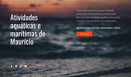 HTML Responsivo Para Atividades Aquáticas