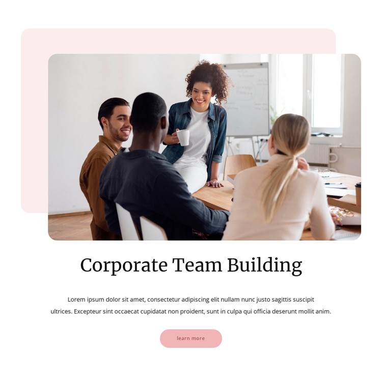 Team building CSS Template