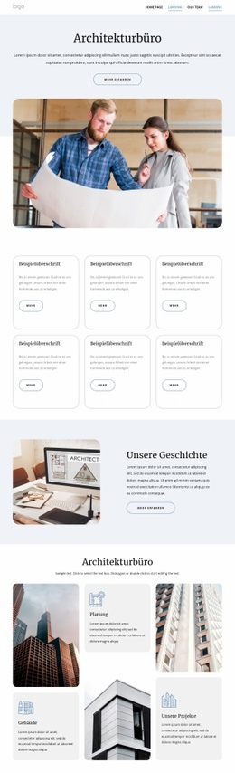 Architekturbüro – Anpassbare Professionelle HTML5-Vorlage