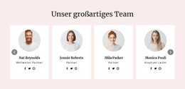 Gebrauchsfertiger Website-Builder Für Wir Haben Ein Tolles Team