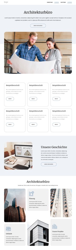 Architekturbüro – Web-Vorlage