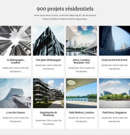 Nos Projets Résidentiels - Website Creator HTML