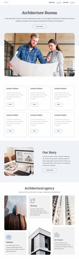 Architecture bureau - Html Code Example by Nicepage