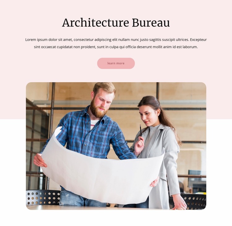 Bureau architecture Html Website Builder