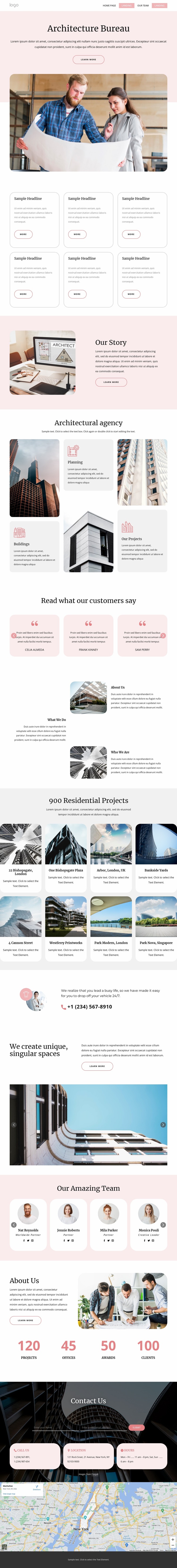 Architecture bureau Html Website Builder